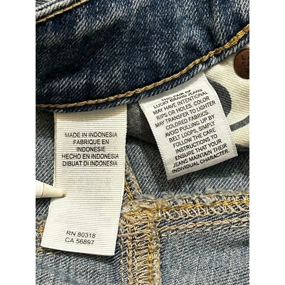 Lucky Brand Jeans Womens 8/29 Blue‎ Denim Hayden Skinny Leg Distressed 7WP1685 - Picture 4 of 11